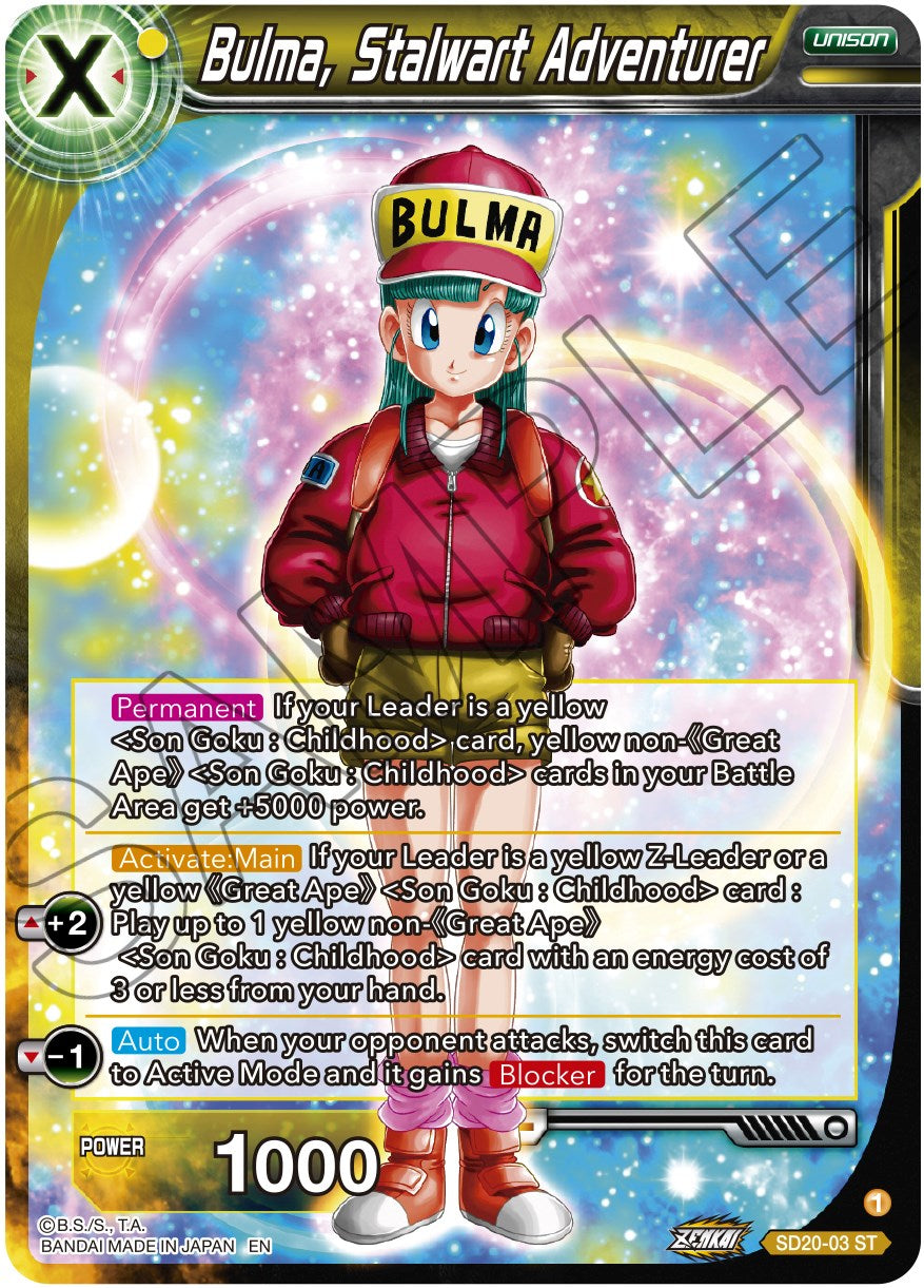 Bulma, Stalwart Adventurer (SD20-03) [Dawn of the Z-Legends] | Nerdhalla Games