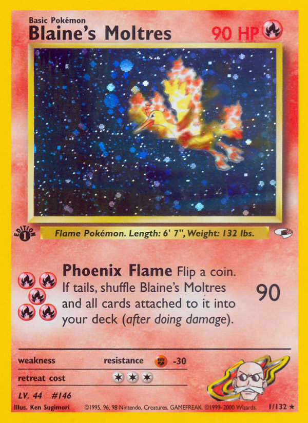 Blaine's Moltres (1/132) [Gym Heroes 1st Edition] | Nerdhalla Games