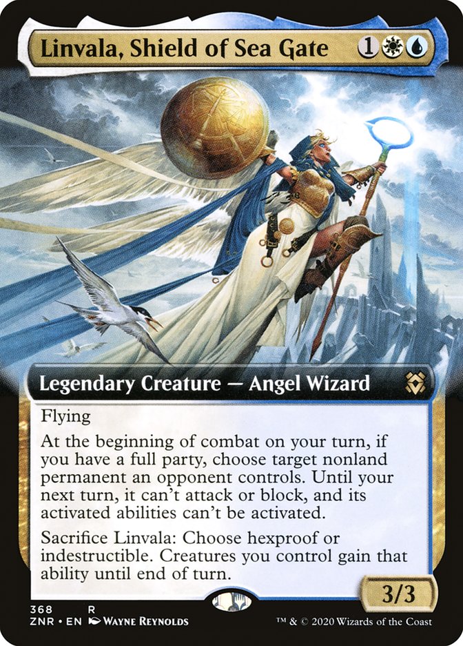 Linvala, Shield of Sea Gate (Extended Art) [Zendikar Rising] | Nerdhalla Games