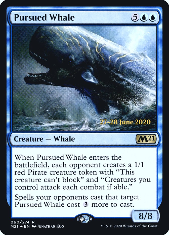 Pursued Whale  [Core Set 2021 Prerelease Promos] | Nerdhalla Games