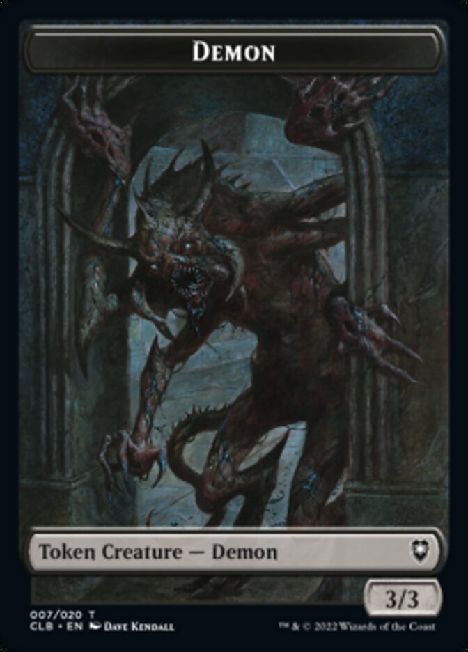 Demon Token [Commander Legends: Battle for Baldur's Gate Tokens] | Nerdhalla Games