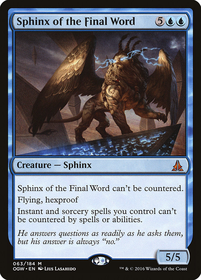 Sphinx of the Final Word [Oath of the Gatewatch] | Nerdhalla Games