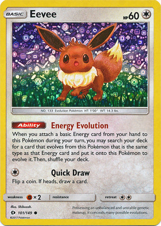 Eevee (101/149) (General Mills Promo) [Sun & Moon: Base Set] | Nerdhalla Games