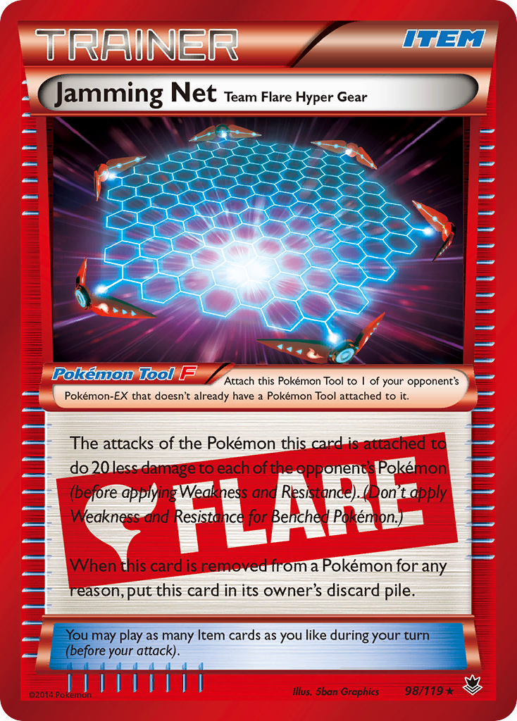 Jamming Net Team Flare Hyper Gear (98/119) [XY: Phantom Forces] | Nerdhalla Games