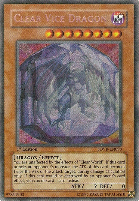 Clear Vice Dragon [SOVR-EN098] Secret Rare | Nerdhalla Games