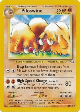 Piloswine (36/64) [Neo Revelation Unlimited] | Nerdhalla Games