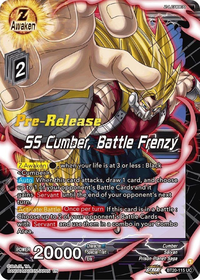 SS Cumber, Battle Frenzy (BT20-115) [Power Absorbed Prerelease Promos] | Nerdhalla Games