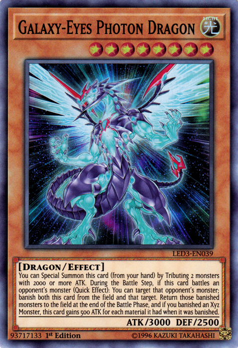 Galaxy-Eyes Photon Dragon [LED3-EN039] Super Rare | Nerdhalla Games