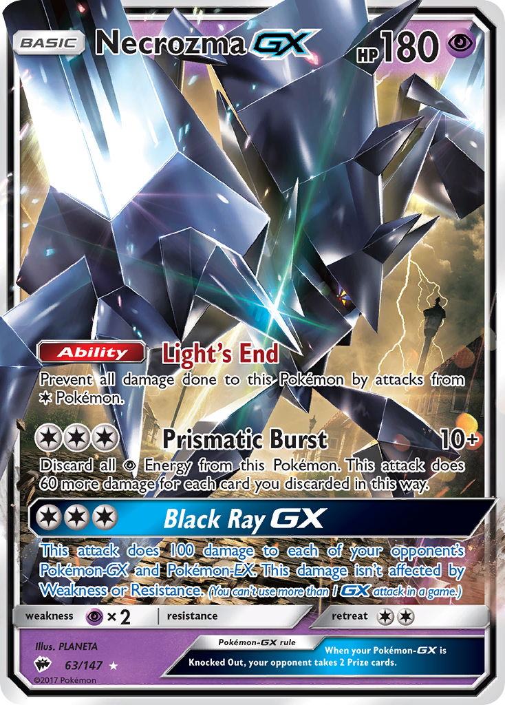 Necrozma GX (63/147) [Sun & Moon: Burning Shadows] | Nerdhalla Games