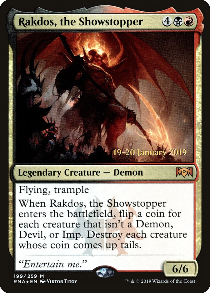 Rakdos, the Showstopper [Ravnica Allegiance Prerelease Promos] | Nerdhalla Games