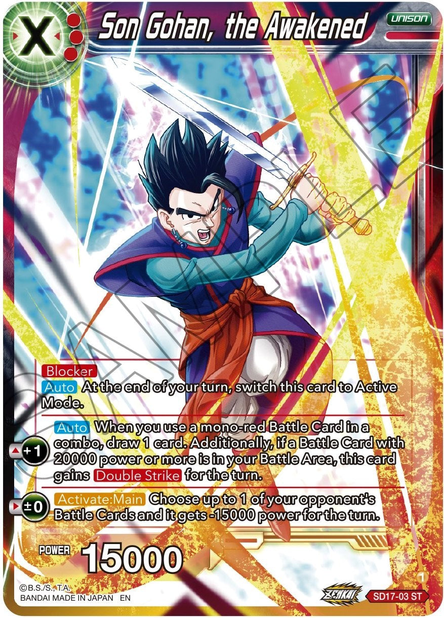 Son Gohan, the Awakened (SD17-03) [Dawn of the Z-Legends] | Nerdhalla Games