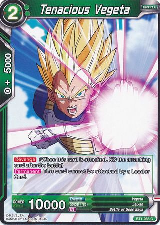 Tenacious Vegeta [BT1-066] | Nerdhalla Games