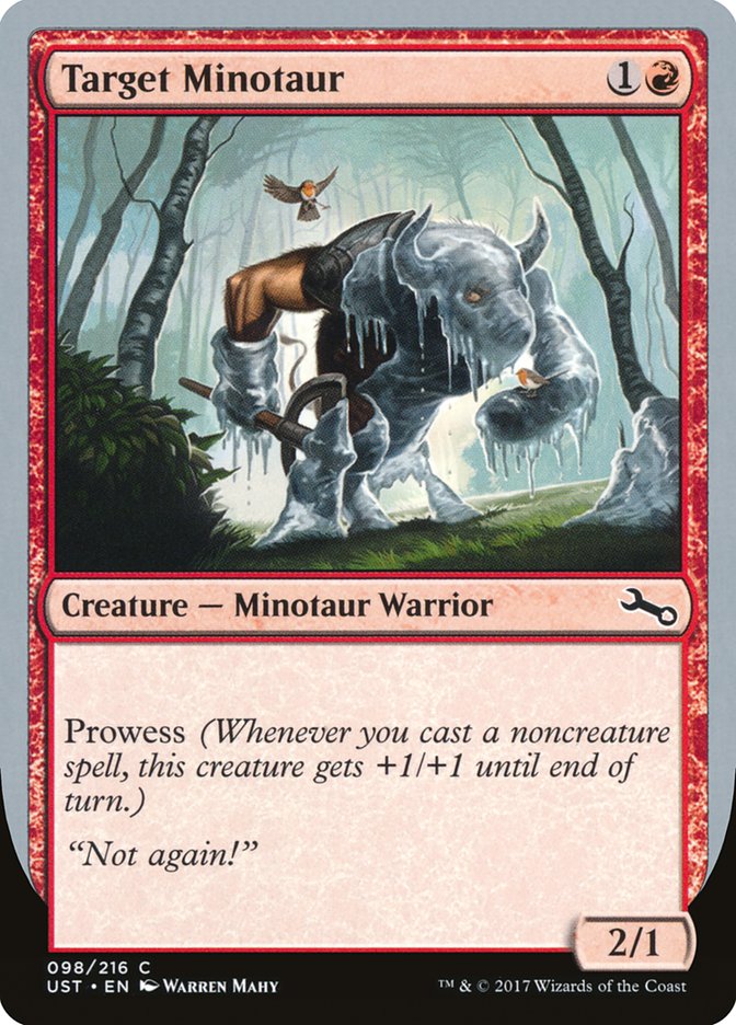 Target Minotaur (Ice Art) [Unstable] | Nerdhalla Games