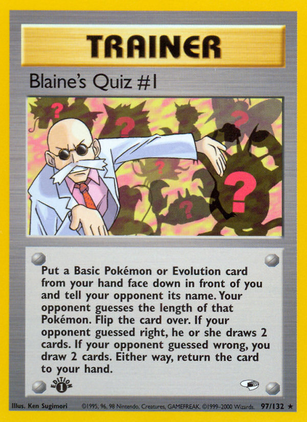 Blaine's Quiz #1 (97/132) [Gym Heroes 1st Edition] | Nerdhalla Games