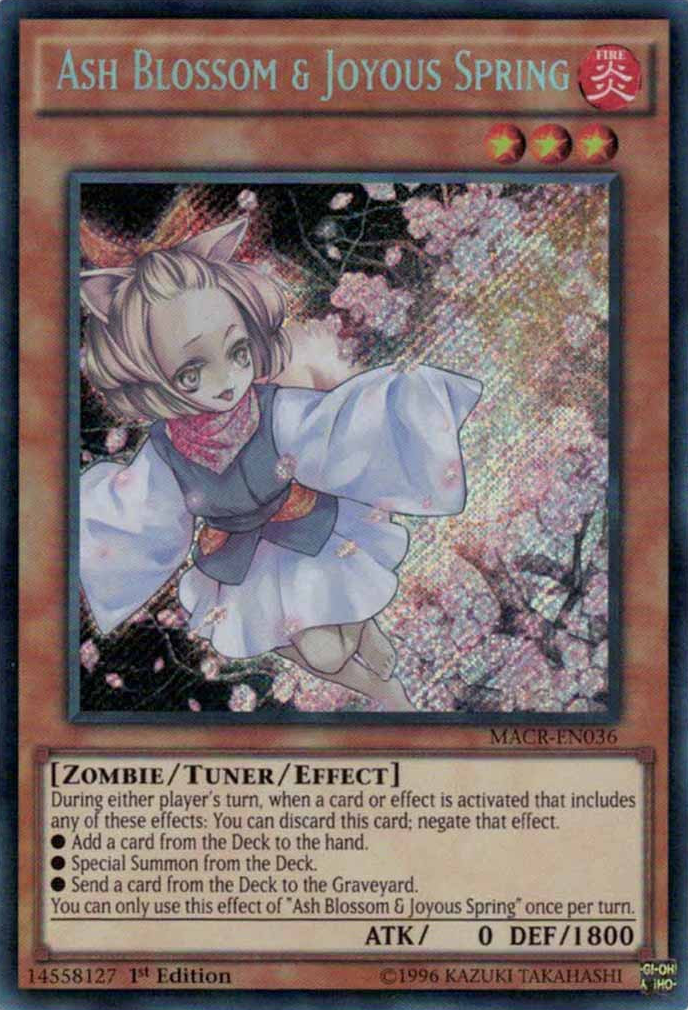 Ash Blossom & Joyous Spring [MACR-EN036] Secret Rare | Nerdhalla Games