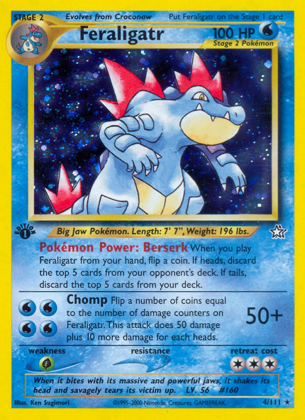 Feraligatr (4/111) [Neo Genesis 1st Edition] | Nerdhalla Games