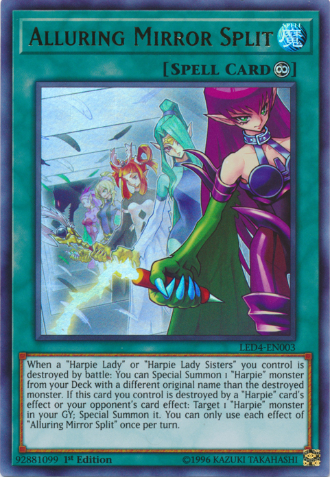 Alluring Mirror Split [LED4-EN003] Ultra Rare | Nerdhalla Games