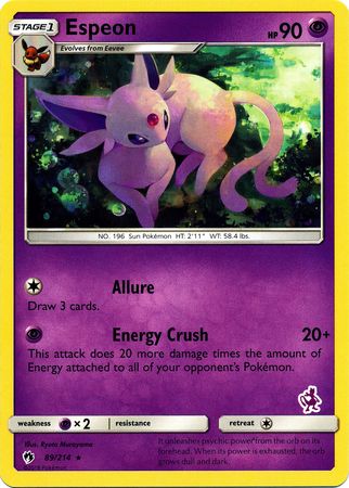 Espeon (89/214) (Mewtwo Deck) [Battle Academy 2020] | Nerdhalla Games