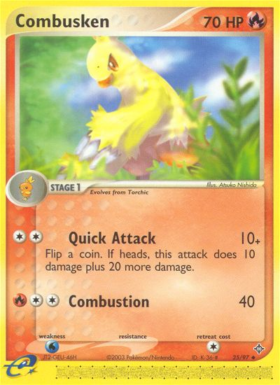 Combusken (25/97) [EX: Dragon] | Nerdhalla Games