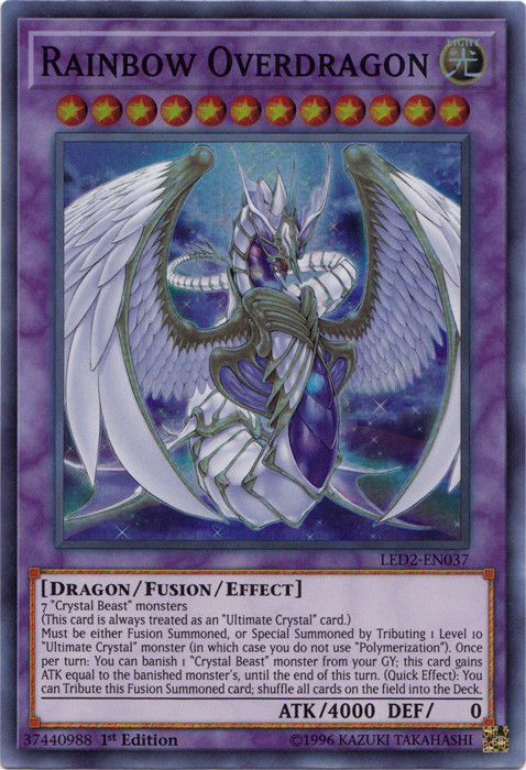 Rainbow Overdragon [LED2-EN037] Super Rare | Nerdhalla Games