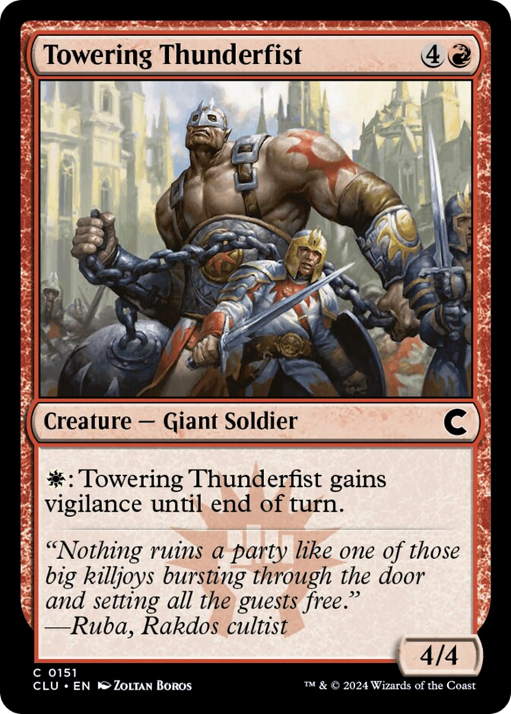 Towering Thunderfist [Ravnica: Clue Edition] | Nerdhalla Games