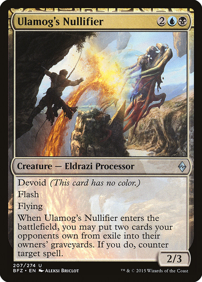 Ulamog's Nullifier [Battle for Zendikar] | Nerdhalla Games