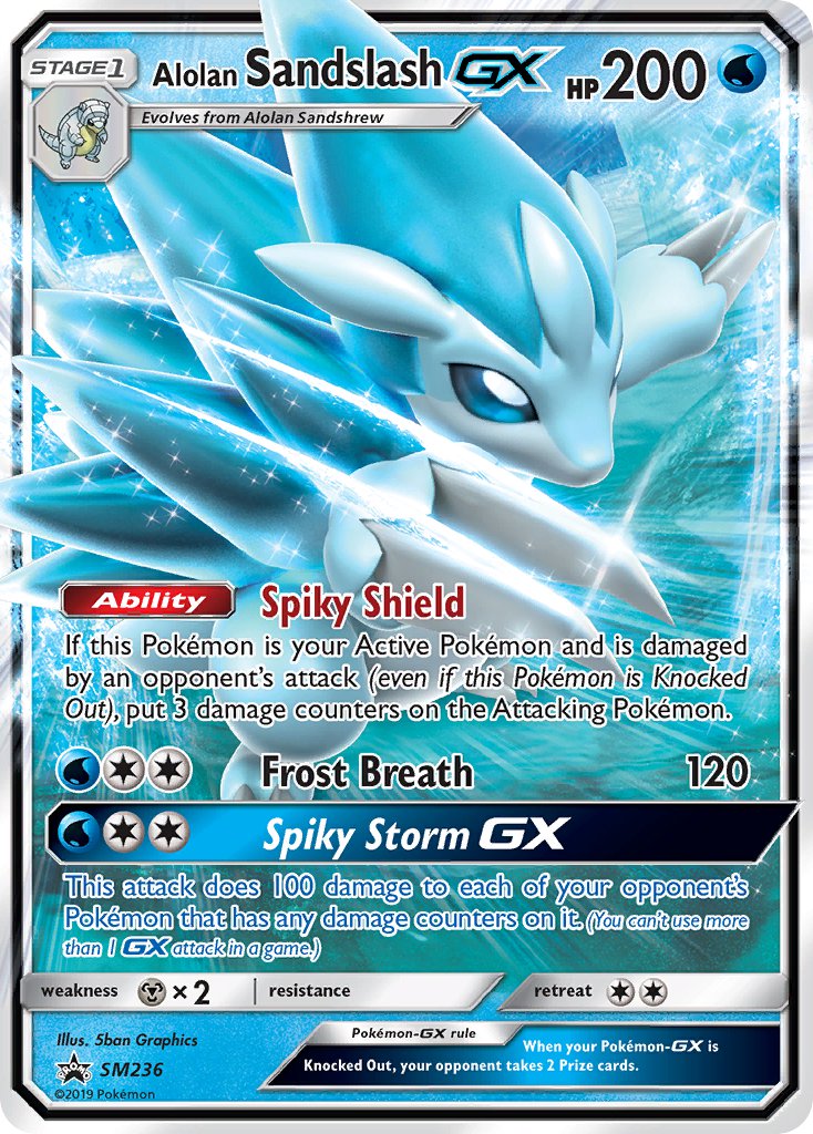 Alolan Sandslash GX (SM236) [Sun & Moon: Black Star Promos] | Nerdhalla Games