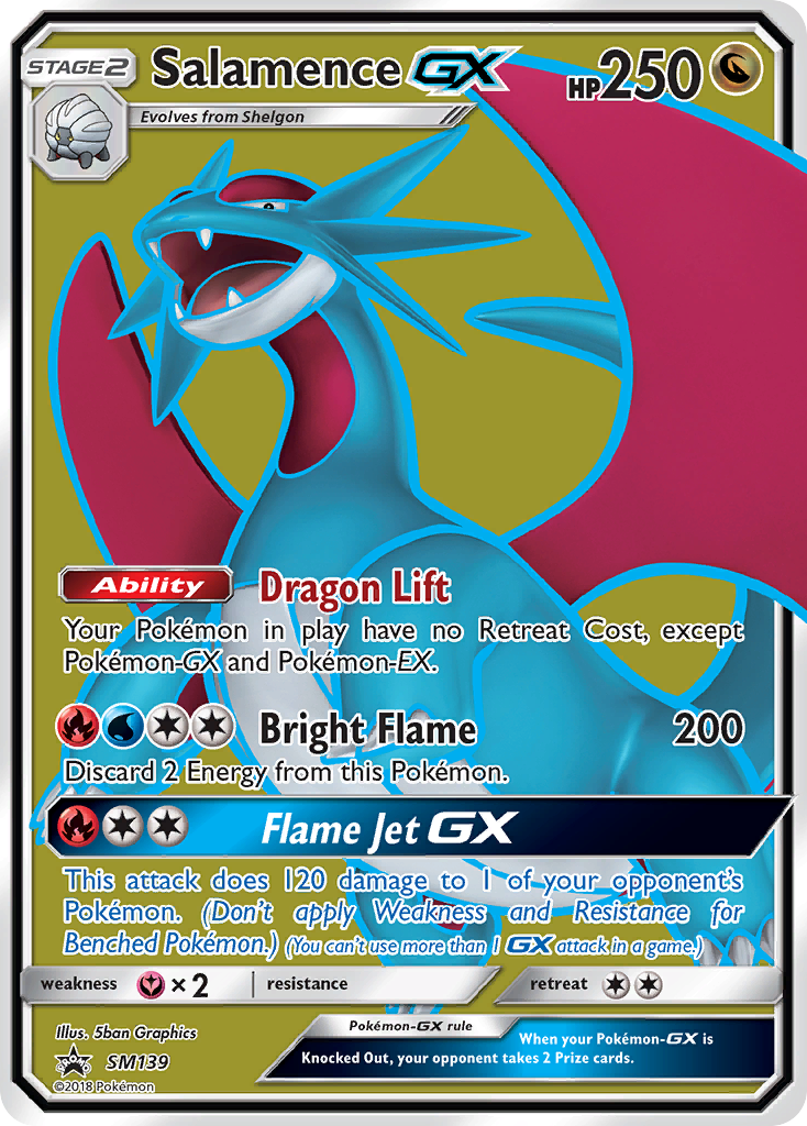 Salamence GX (SM139) [Sun & Moon: Black Star Promos] | Nerdhalla Games