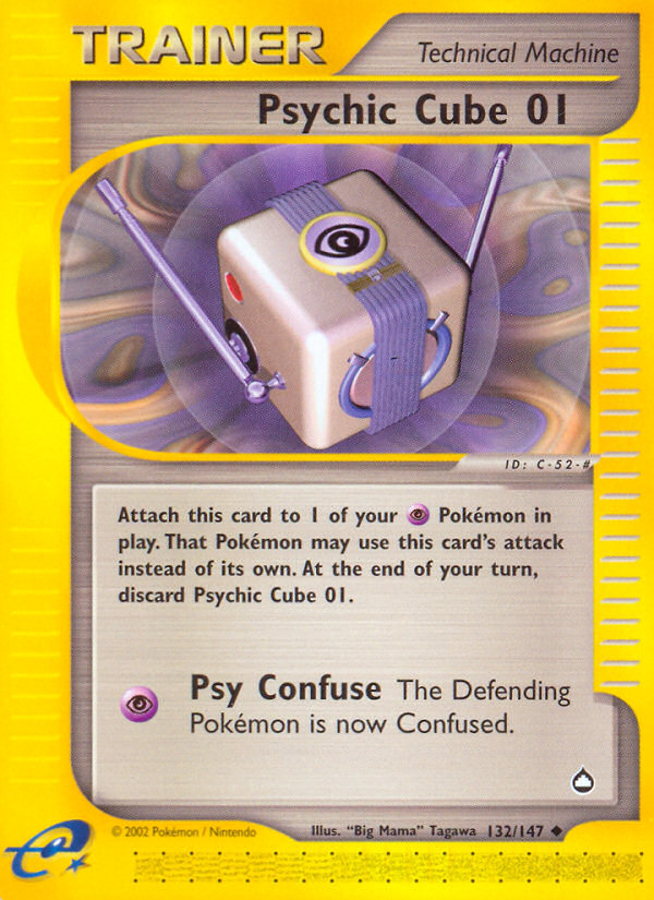 Psychic Cube 01 (132/147) [Aquapolis] | Nerdhalla Games