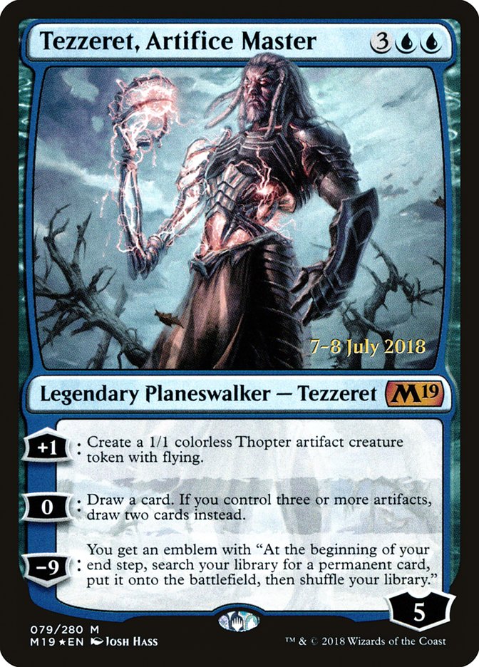 Tezzeret, Artifice Master  [Core Set 2019 Prerelease Promos] | Nerdhalla Games