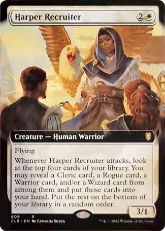 Harper Recruiter (Extended Art) [Commander Legends: Battle for Baldur's Gate] | Nerdhalla Games