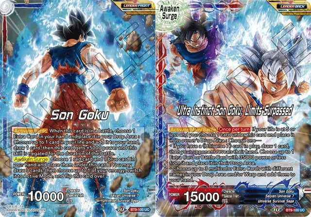 Son Goku // Ultra Instinct Son Goku, Limits Surpassed [BT9-100] | Nerdhalla Games