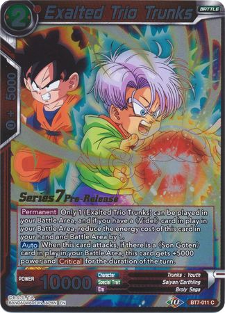 Exalted Trio Trunks [BT7-011_PR] | Nerdhalla Games