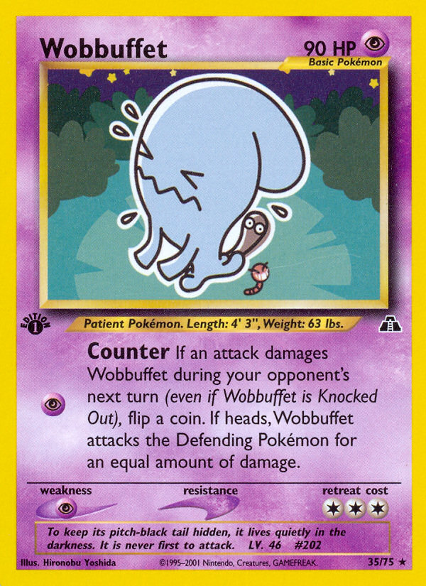 Wobbuffet (35/75) [Neo Discovery 1st Edition] | Nerdhalla Games