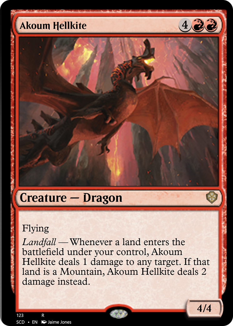 Akoum Hellkite [Starter Commander Decks] | Nerdhalla Games