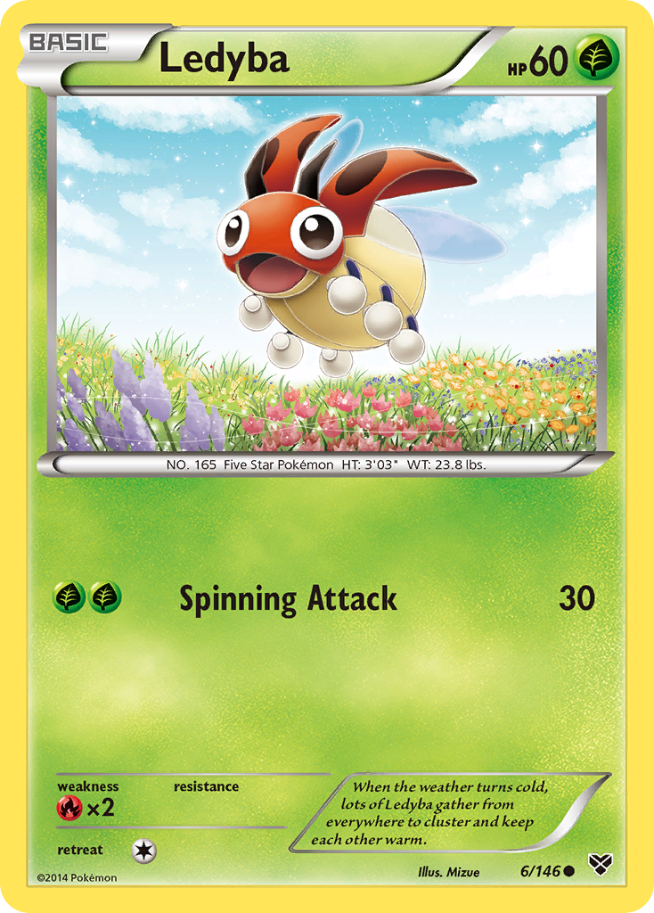 Ledyba (6/146) [XY: Base Set] | Nerdhalla Games