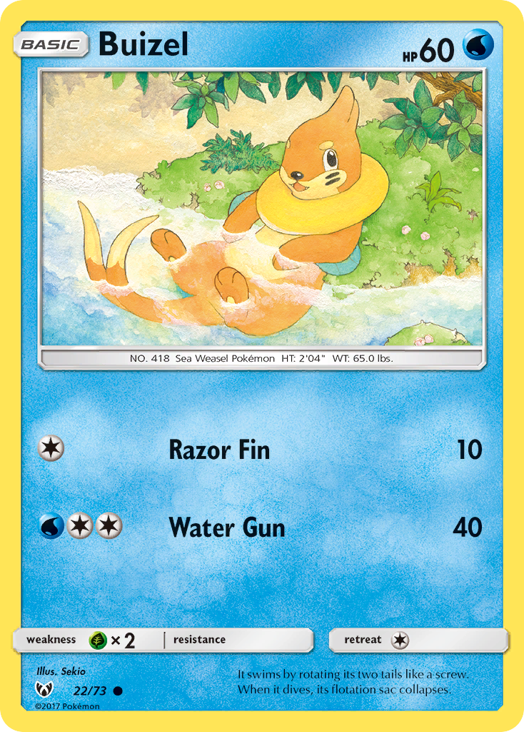 Buizel (22/73) [Sun & Moon: Shining Legends] | Nerdhalla Games