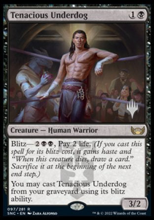 Tenacious Underdog (Promo Pack) [Streets of New Capenna Promos] | Nerdhalla Games