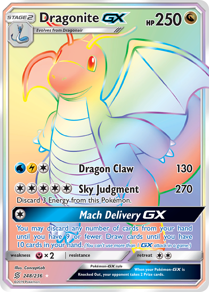 Dragonite GX (248/236) [Sun & Moon: Unified Minds] | Nerdhalla Games