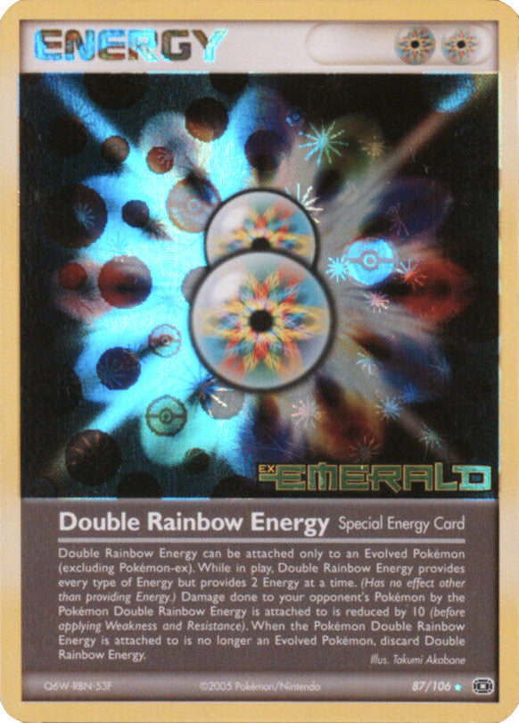 Double Rainbow Energy (87/106) (Stamped) [EX: Emerald] | Nerdhalla Games