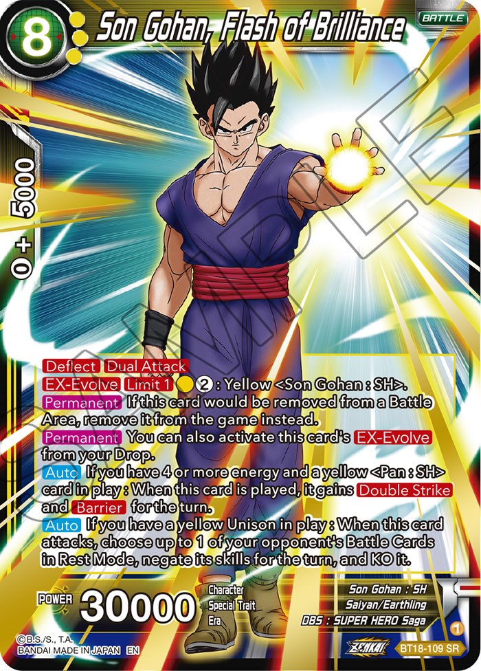 Son Gohan, Flash of Brilliance (BT18-109) [Dawn of the Z-Legends] | Nerdhalla Games