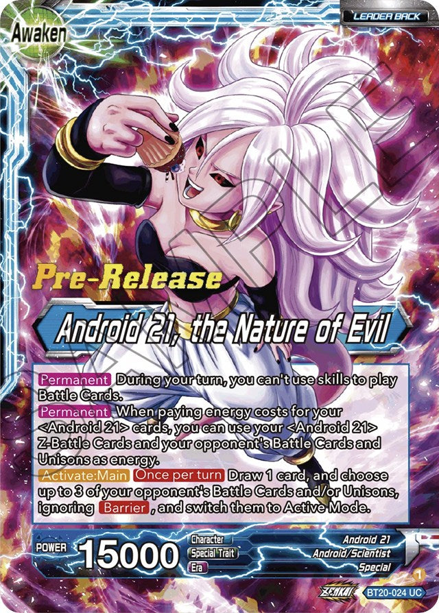 Android 21 // Android 21, the Nature of Evil (BT20-024) [Power Absorbed Prerelease Promos] | Nerdhalla Games