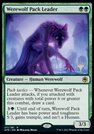 Werewolf Pack Leader (Promo Pack) [Dungeons & Dragons: Adventures in the Forgotten Realms Promos] | Nerdhalla Games