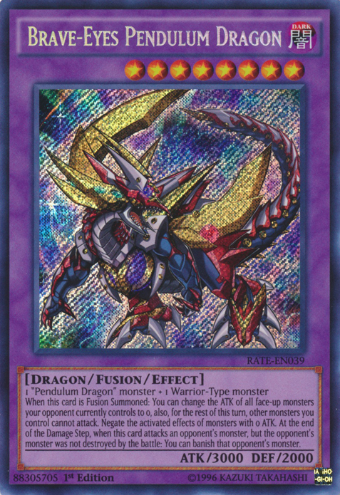 Brave-Eyes Pendulum Dragon [RATE-EN039] Secret Rare | Nerdhalla Games