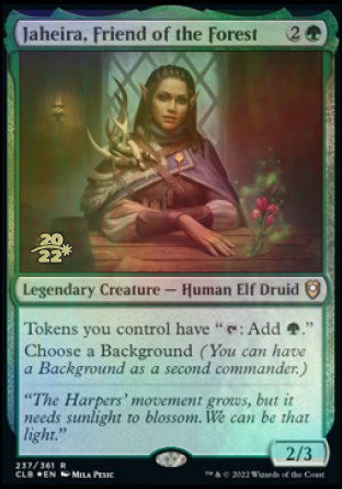 Jaheira, Friend of the Forest [Commander Legends: Battle for Baldur's Gate Prerelease Promos] | Nerdhalla Games