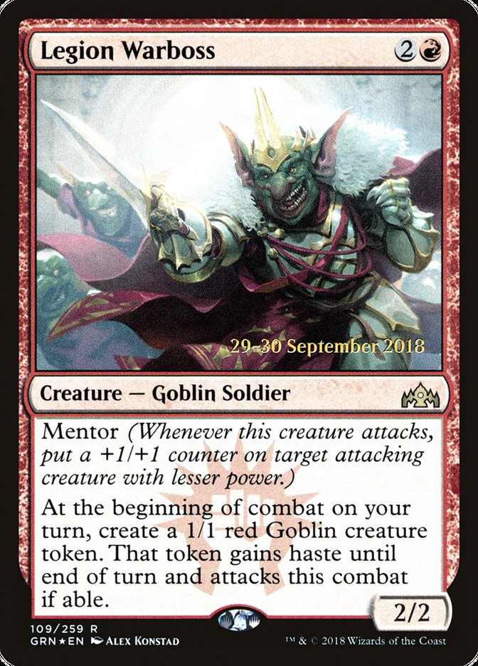 Legion Warboss  [Guilds of Ravnica Prerelease Promos] | Nerdhalla Games