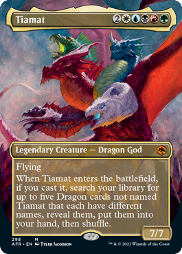 Tiamat (Extended) (Alternative art) [Dungeons & Dragons: Adventures in the Forgotten Realms] | Nerdhalla Games