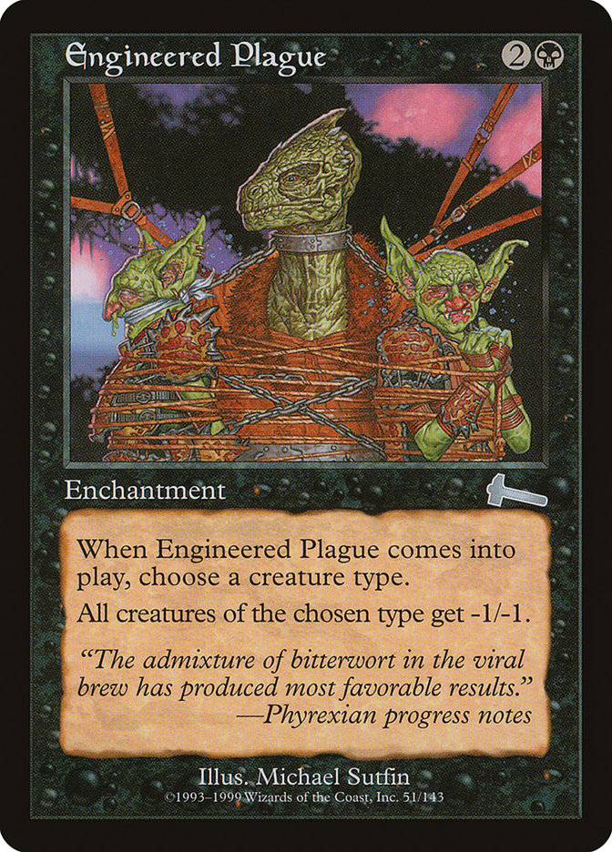 Engineered Plague [Urza's Legacy] | Nerdhalla Games