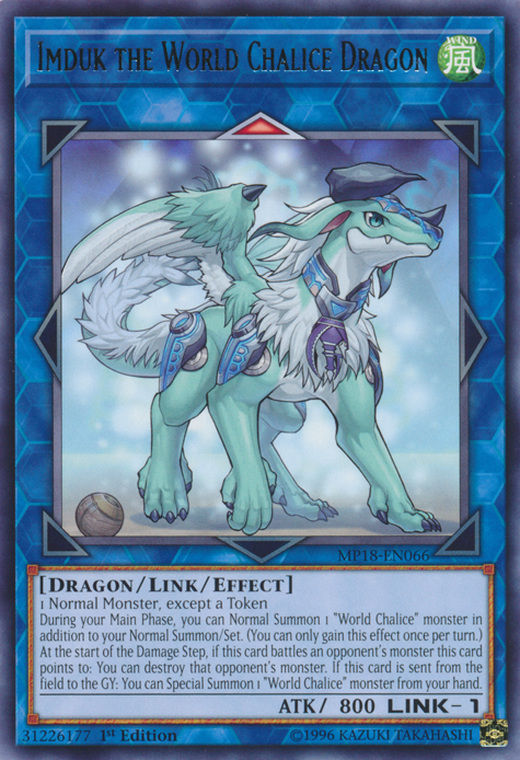 Imduk the World Chalice Dragon [MP18-EN066] Rare | Nerdhalla Games