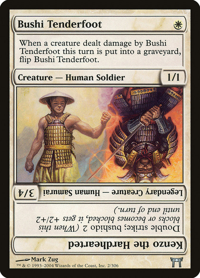 Bushi Tenderfoot // Kenzo the Hardhearted [Champions of Kamigawa] | Nerdhalla Games